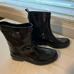 Coach Black Rain Boots